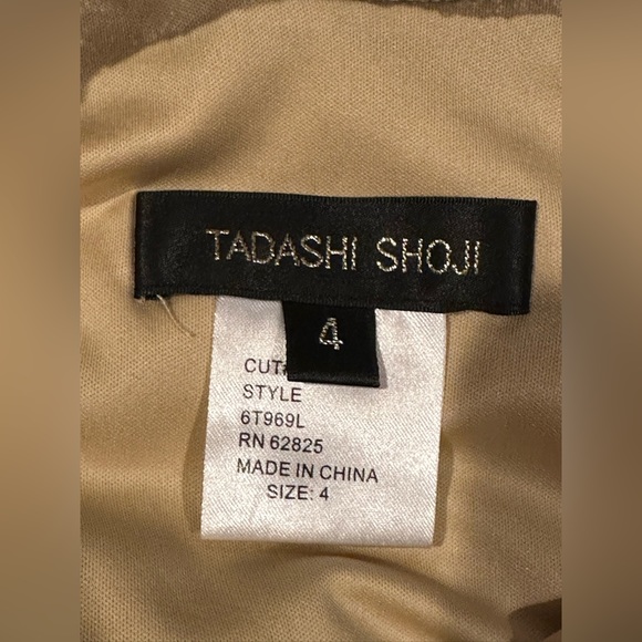 Tadashi Shoji Mermaid Delicate All Lace Gown SZ 4 Black Lace Beige Line … - Picture 11 of 16